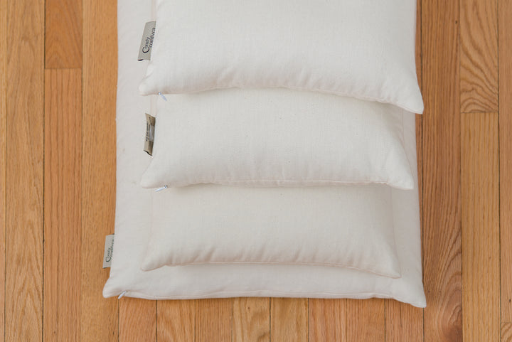 Making a ComfySleep buckwheat pillow