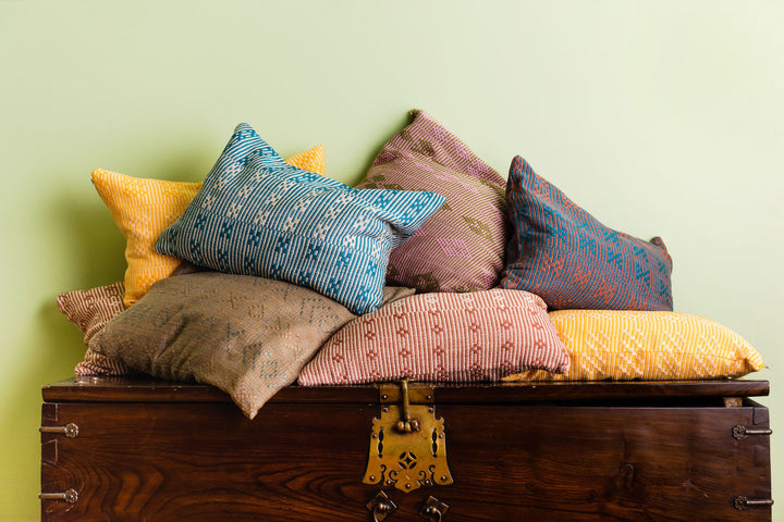 ComfyComfy and Stitch Buffalo make beautiful and functional buckwheat hull cushions 