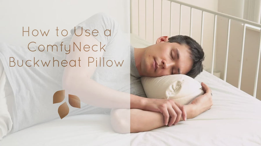 ComfyNeck Cylindrical Buckwheat Hull Pillow