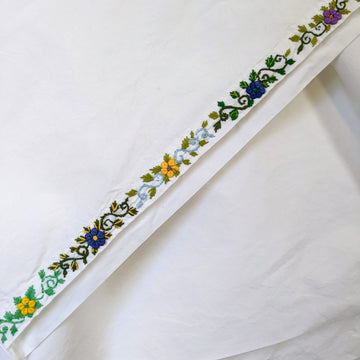 Hand Embroidered Pillowcase - ComfyNeck Large