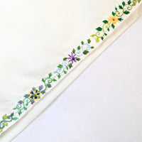 Hand Embroidered Pillowcase - ComfyNeck Extra Large